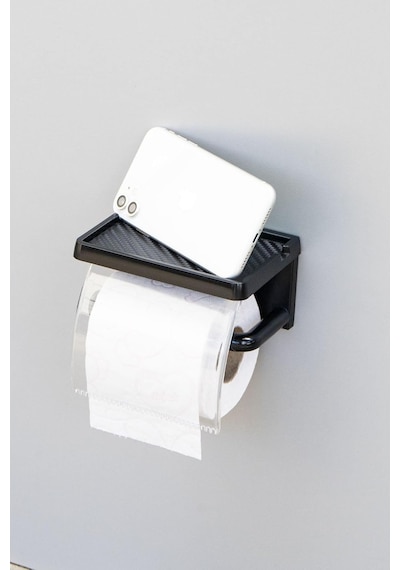 Yapışkanlı Kapaklı Tuvalet Kağıdı Askısı Banyo Tuvalet Kağıtlığı Aparatı Peçetelik Organizer Pl Diğer