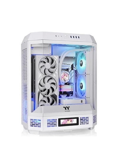 Thermaltake The Tower 600 TG CA-1Z1-00M6WN-00 Oyuncu Mid-Tower Bilgisayar Kasası Beyaz Thermaltake The Tower 600 TG CA-1Z1-00M6WN-00 Oyuncu Mid-Tower Bilgisayar Kasası Beyaz