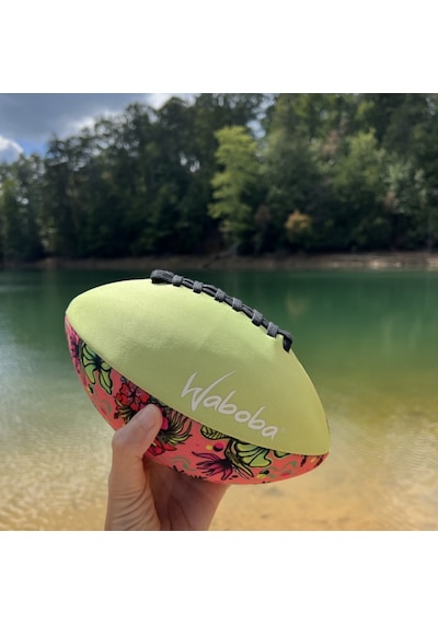 Waboba Artist Plaj Amerikan Futbol Topu Çiçek Desenli Deniz Ve Bahçe Rugby Topu 9inç 5 Numara