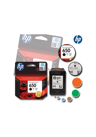 HP 650 2'li Renkli-Siyah Mürekkep Kartuş (Cz101Ae)