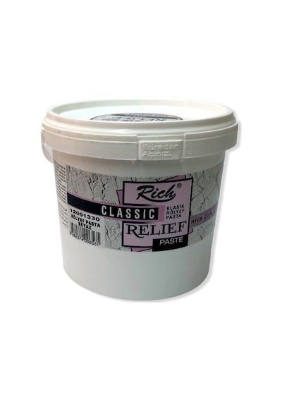 Rich Rölyef Pasta Relıef Paste Beyaz 1200 G Kova