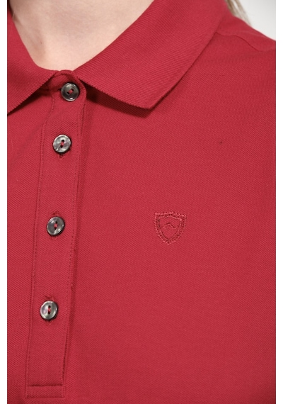 Kadın Regular Fit Kolsuz Polo Kirmizi