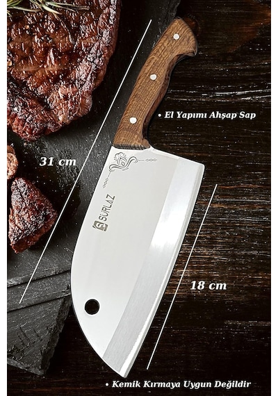 Sürlaz Şef Bıçak Seti 4 Parça Almazan Bıçak Outdoor Bıçakları Hediyelik Bıçak Diğer