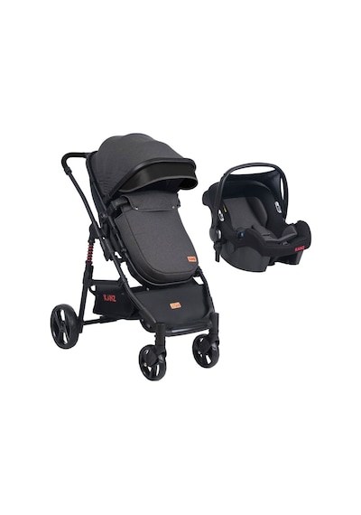Kanz D-go Travel Sistem Bebek Arabası Siyah Antrasit - Siyah