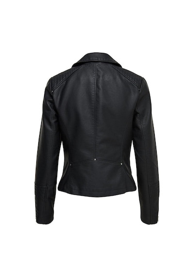 Only Siyah Kadın Deri Ceket Mont-15153079