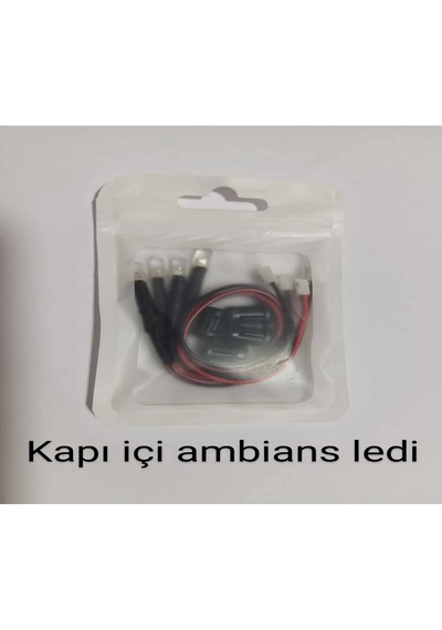 Araç Kapı Kolu İçin 4 Adet 5mm Turuncu Renk Led. 4 Adet Montaj Yu