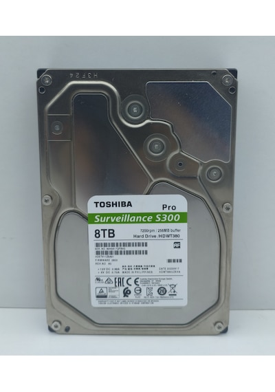 Toshiba 3,5" 8tb S300 Pro 256mb Hdwt380uzsva 7200rpm Sata 3 7/24