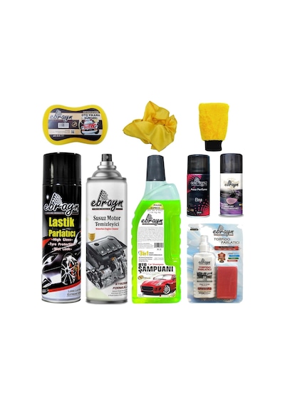 Lastik Parlatıcı Klima Motor Temizleyici Eldiven Parlatıcı Ebrayn