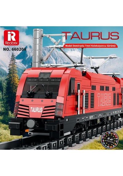 Reobrix Technic 66020 Avrupa Elektrikli Yolcu Treni Taurus European Electric Passenger Train Yapı Blok Seti Building Blocks - 1939 Parça