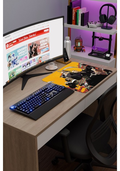 Bleach Anime V3 - 48x40 Xl Gaming Kauçuk Kaymaz Taban Mouse Pad Fare Altlığı