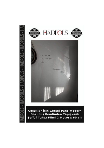 Çocuklar İçin Görsel Pano Modern Dokunuş Kendinden Yapışkanlı Şeffaf Tahta Filmi 2 Metre X 60 Cm