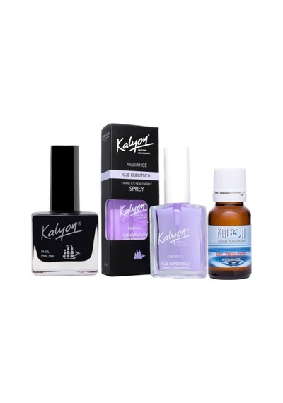 Kalyon Oje 213 + Oje Kurutucu Sprey 17 ML + Oje Çözücü