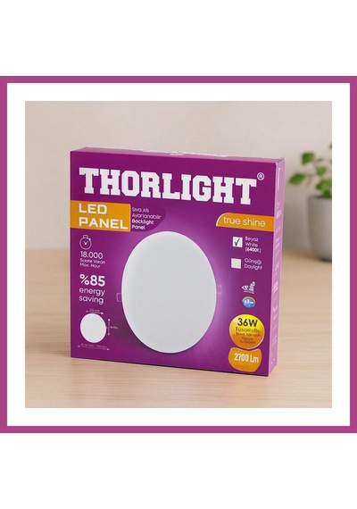 Gees Global 36w 22cm Beyaz Led Panel 6400k 2700lm Sıva Altı Ayarlı Gbzs