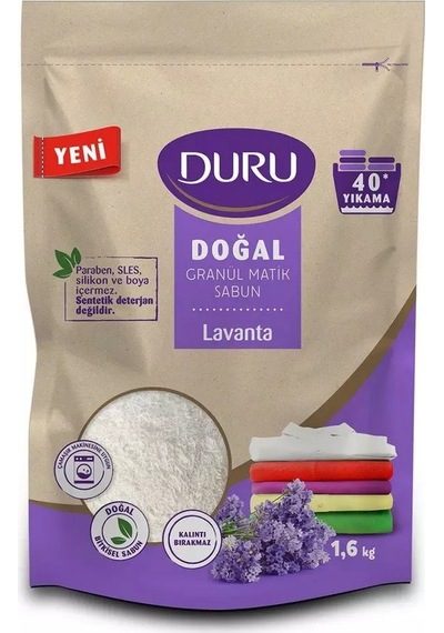 Duru Doğal Granül Matik Sabun Lavanta 1600 G
