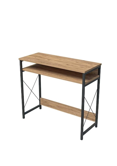 Reyo 90x37cm Metal Ayaklı Çalışma Masası Bilgisayar Masası Atlantik Çam