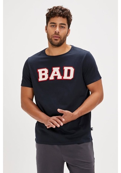 24.01.07.036 Bad Bear Felt Erkek T-shirt Nıght 24yyz6000010 Yz6001 Siyah