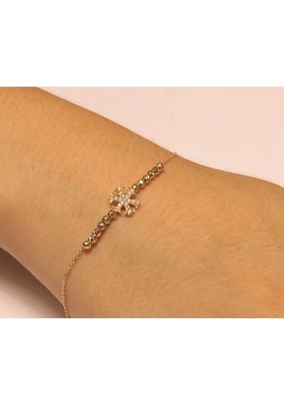 Altın Yonca Model Bileklik Guler1002947 Sarı Altın