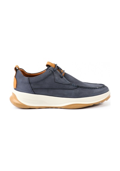 Dr.Flexer Hakiki Deri Lacivert Nubuk Casual Erkek Ayakkabı - Flex255102 Lacivert