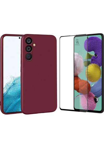 Samsung Galaxy Uyumlu A54 İle Soft Yumuşak Telefon Kılıfı Ve 5d Tam Kaplayan Cam Ekran Koruyucu