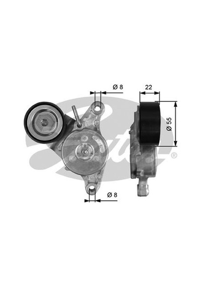 Gates-av Alternator Gergı Rulmanı Komple Kutuklu Toyota Corolla-aurıs Avensıs 1.6 D4d 2015- Mını R AOD-GATES T39392