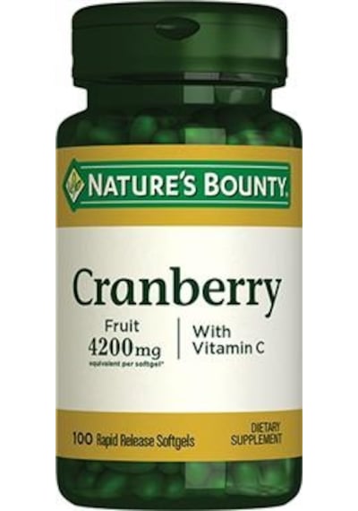 Natures Bounty Cranberry With Vitamin C 100 Softjel