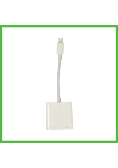 Vaveni Apr22 Apple Uyumlu iPhone Otg 2in1 - Beyaz Arz