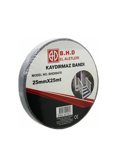 Kaydırmaz Siyah Bant 25 Mm X 25 Mt Renkli