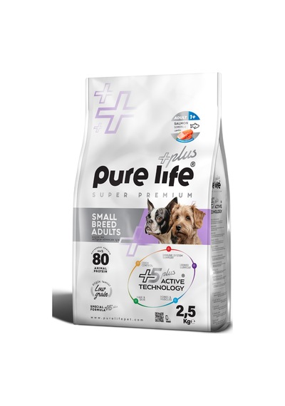 Pure Life Plus Somonlu Küçük Irk Yetişkin Köpek Maması 2500 G