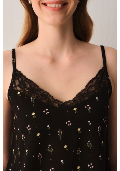 Suwen Lisa Atlet Şort Pijama Takımı Sh26632667325 Siyah