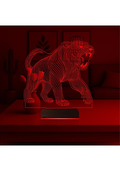 Luvivia Kaplan 3d Lamba - Masa Gece Lambası V2 Şeffaf