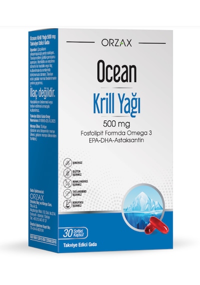 Ocean Krill Oil 500 MG 30 Kapsül