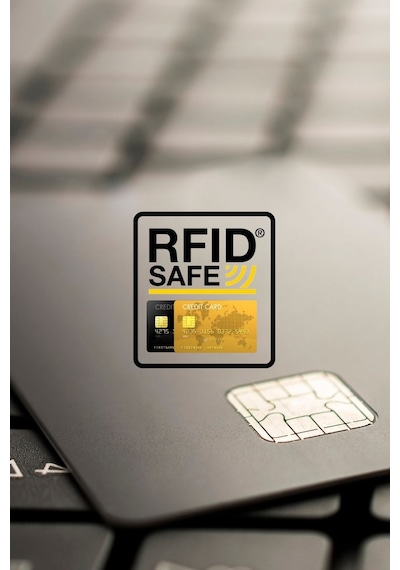 Orijinal Otomatik Mekanizmalı Kutulu Rfid Korumalı Hırsızlık Engelleyici Para & Kartlıklı Cüzdan siyah