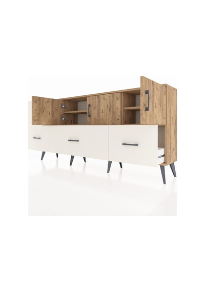 Arges Konsol 4 Raflı 4 Çekmeceli 3 Kapaklı 176x30x83 Çam-çam/aytaşı Çam/aytaşı Arges Konsol 4 Raflı 4 Çekmeceli 3 Kapaklı 176x30x83 Çam-çam/aytaşı Çam/aytaşı