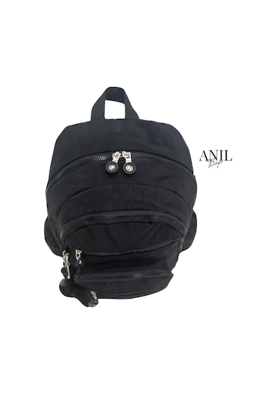 Anılbags Krinkıl Siyah Kumaş Suya Dayanıklı Klinkır Sırt Çantası/laptop Siyah