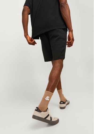 Jack & Jones Erkek Rahat Kesim Jogger Sort - Jaiden 12255861 Black Vizon