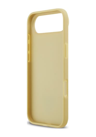 Apple Uyumlu iPhone 17 Air Kılıf Guess Lisanslı Taşlı Arka Yüzey Üçgen Logolu Kapak Gold