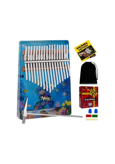 Midex Klx-640 Okyanus Cam Kalimba 17 Tuşlu Full Set