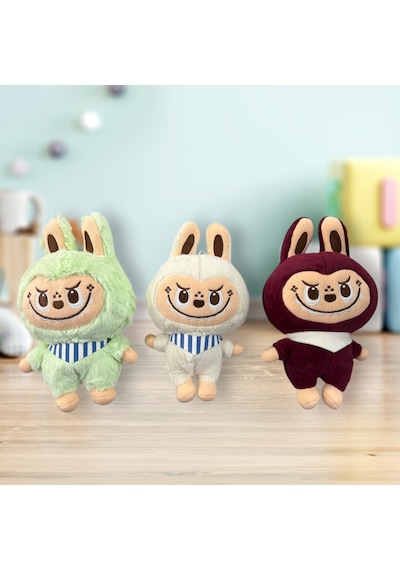 Sevimli Labubu Canavarlar Peluş 28 Cm 3 Asorti