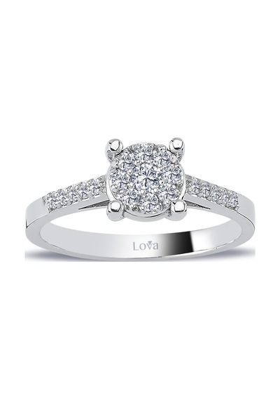 Lova 1 Karat Tektaş Görünümlü Pırlanta Yüzük - 1040547