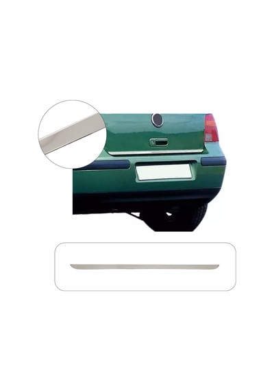 Volkswagen Golf 4 Uyumlu 1998-2004 Krom Bagaj Alt Çıtası Paslanmaz Çelik