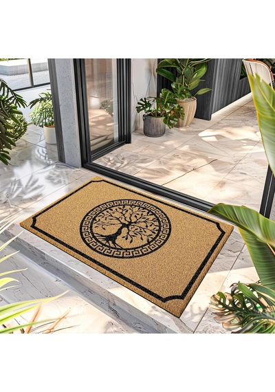 Paspas Hayat Ağacı Desenli Kapı Önü Paspası 40 X 60 Cm Diğer