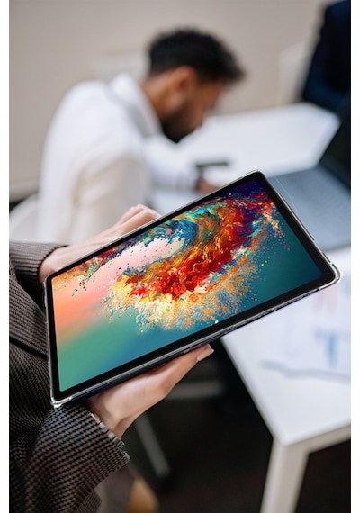 Fuchsia Galaxy Tab A11 Plus 11 İnç İle Uyumlu Nitro Anti Shock Silikon Tablet Kılıfı Arka Kapak