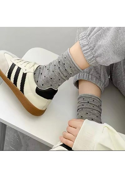 Karayel Çorap Lastiksiz Puantiyeli Kadın Soket Çorap 4'çift ASORTİ
