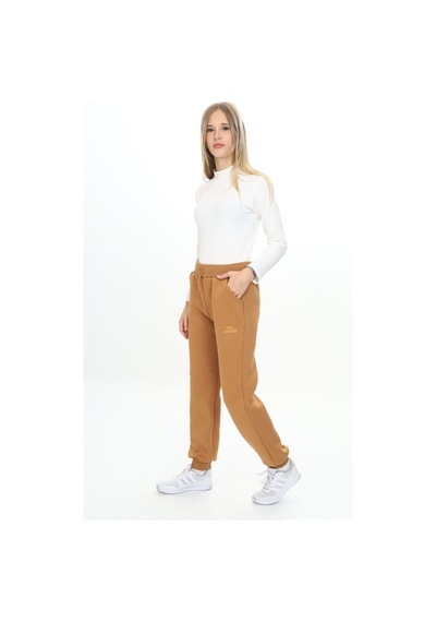 Kız Çocuk Nakış Baskılı Beli Paçası Ribanalı Cepli Basic Jogger Eşofman Altı 3 İplik Şarddonlu Kahverengi Kız Çocuk Nakış Baskılı Beli Paçası Ribanalı Cepli Basic Jogger Eşofman Altı 3 İplik Şarddonlu Kahverengi