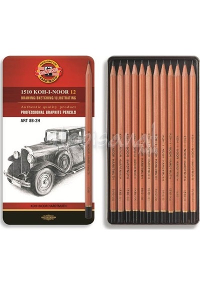 Koh-I-Noor Toison Dor 12 Dereceli Kalem Seti Art 8B-2H 1512N