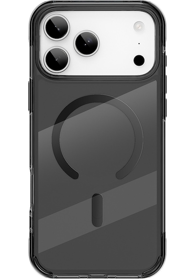 Apple Uyumlu iPhone 17 Pro Max Kılıf M-safe Özellikli Wiwu Mcc-702 Titanyum Pro Serisi Sert Pc Kapak Siyah Siyah