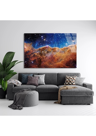 Yıldız Bulutsu - Cam Tablo - Deg1076 70 X 50 Cm