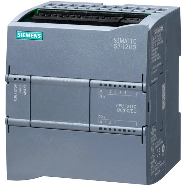 Siemens 6es7211-1ae40-0xb0 S7-1200 Cpu 1211c Dc/dc/dc 6dı/4do/2aı 24v Dc 20.4v - 28.8v Dc Aralığı PLC