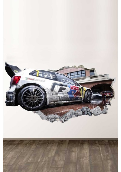 Spor Arabalar Full Hd Çocuk Odası Duvar Sticker