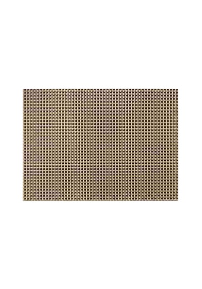 Amerikan Servis Pvc 30x45 Cm - Bej-kahve Hasır Dokuma Desenli Çok Renkli